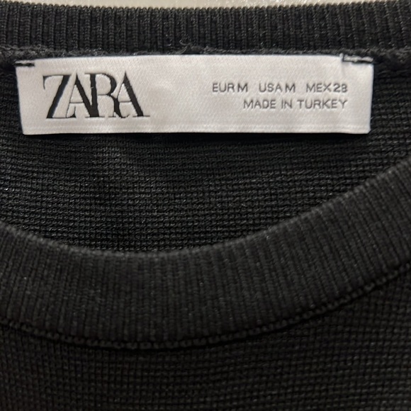 NWOT ZARA open front back crop top (size M) - Picture 2 of 3